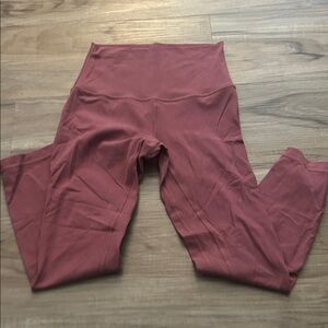 Rust Red High-Waisted Leggings
